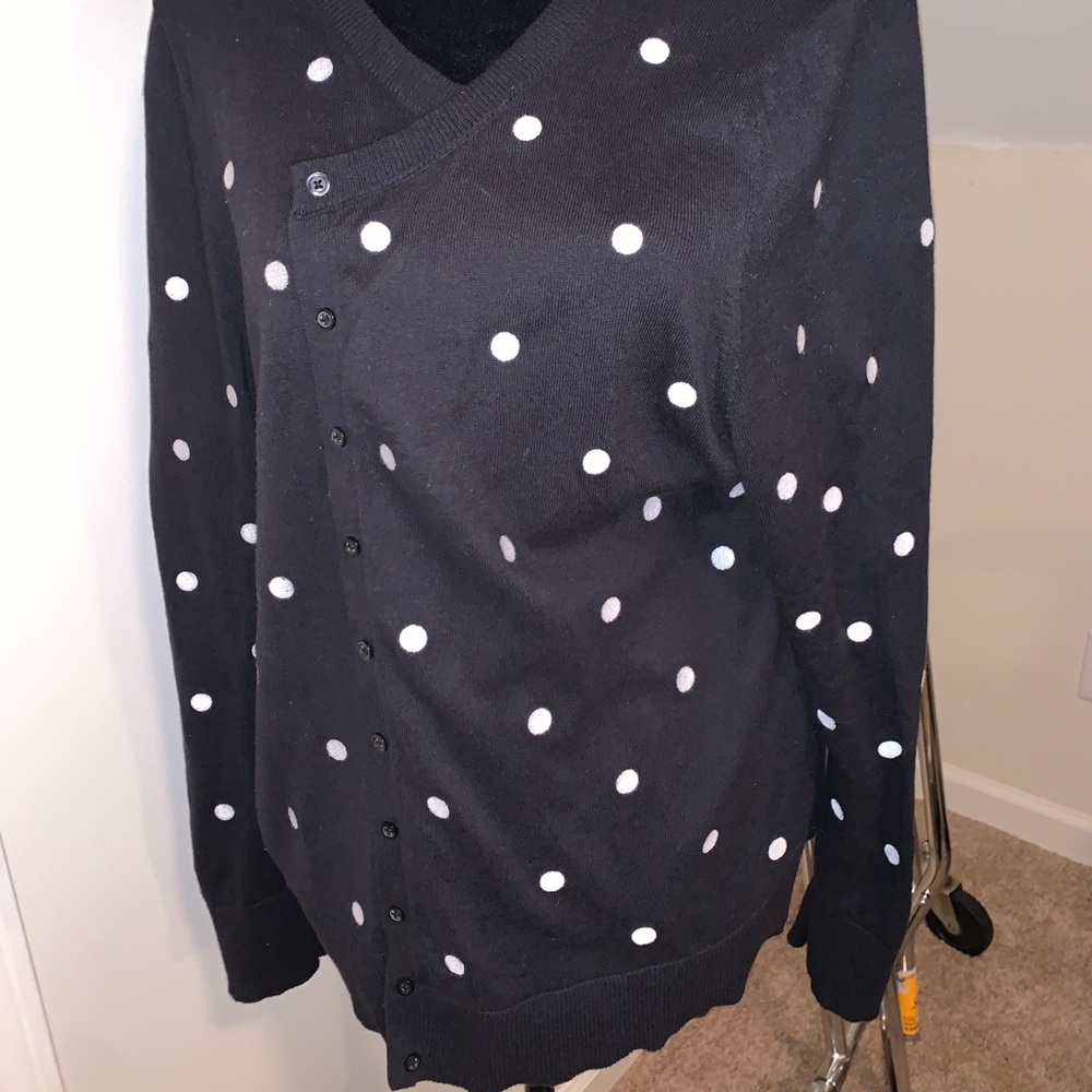 Old Navy Polka-Dot Cardigan